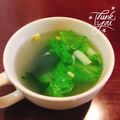 マイポ☆'s cooksnap of when they made レタスとワカメの即席スープ.