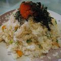 マッハママ's cooksnap of when they made 【簡単】鮭とカラーピーマンの混ぜご飯.