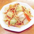 はちみつさん＊'s cooksnap of when they made 絶対美味しい焼うどん。.
