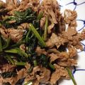 なるぴち's cooksnap of when they made 牛肉とほうれん草のバター醤油炒め.