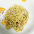 椿0307's cooksnap of when they made 焼そば麺代用☆時短クリームスパゲッティ.
