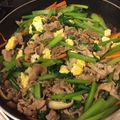 shunkyo's cooksnap of when they made 豚バラ肉と小松菜のふんわり玉子炒め.