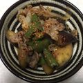 クックI6NLMD☆'s cooksnap of when they made ごま香る♪ピーマンと茄子のピリ辛炒め.