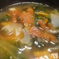 hamanny's cooksnap of when they made トマトとレタスのスープがサンラータン？.