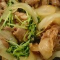 waka_'s cooksnap of when they made 簡単！豆苗入り豚の生姜焼き.