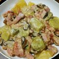 夢翔かあちゃん's cooksnap of when they made ♥ベーコンとお芋のあったかクリーム煮♥.