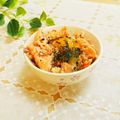 旦那は皿洗い's cooksnap of when they made 焼き鮭・ごま・海苔のっけ♥王道TKG♥.