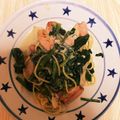 クックCHFZB1☆'s cooksnap of when they made 舞茸とほうれん草のクリームパスタ.