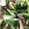 hyanko628's cooksnap of when they made ベーコンとチンゲン菜の簡単炒め.