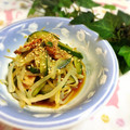 monchan♪♪'s cooksnap of when they made もやしと焼豚の簡単♪中華ポン酢和え.