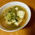桜餅・＊・'s cooksnap of when they made とろっとあったか☆レタスと豆腐のスープ.
