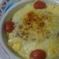 ジャイＢ's cooksnap of when they made ハンバーグ入りスパゲティグラタン.