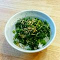 YUZVIO's cooksnap of when they made ごはんのお供に！春菊しらす炒め.