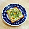 YUZVIO's cooksnap of when they made ピーマンと卵のトースト.