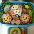☆ゆかねえさん☆'s cooksnap of when they made 簡単！キャラ弁当☆可愛い♪スマイル巻き♪.