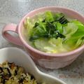 ゆけり３兄弟's cooksnap of when they made キャベツとワカメの卵スープ.