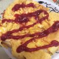 ろる子's cooksnap of when they made 玉子焼き&チーズのフライパントースト.