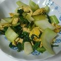Mαru☆'s cooksnap of when they made 超簡単＆時短☆チンゲン菜＆卵の甘辛炒め♪.