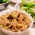 のりみん子's cooksnap of when they made 秋★サツマイモとキノコの炊き込みご飯.