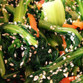 ほのさん。's cooksnap of when they made 小松菜と人参の胡麻和え.