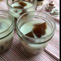 海天藍's cooksnap of when they made 黒糖寒天inミルクゼリー.