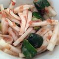 花花里's cooksnap of when they made 大根とキュウリの梅肉和え.