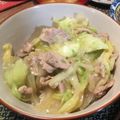 ☆かおりんごりら☆'s cooksnap of when they made 豚肉のキャベツの中華風どんぶり.