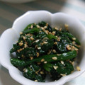 ももも02's cooksnap of when they made 簡単！ほうれん草の胡麻和え.