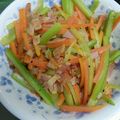 miokawa's cooksnap of when they made 人参セロリベーコン炒め.