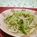 赤い電話's cooksnap of when they made 簡単さっぱり★もやしときゅうりのナムル.
