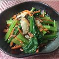 kazu☆DH's cooksnap of when they made 激ウマ！小松菜のナムル.
