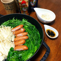 ぴのっちです's cooksnap of when they made シャウエッセンとほうれん草の常夜鍋.
