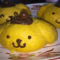クックI2R5A1☆'s cooksnap of when they made HMで♪ポムポムプリンのかぼちゃまん♡.