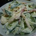 myukitty's cooksnap of when they made キュウリとカニカマのサラダ.