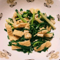 あきにゃんだ's cooksnap of when they made わけぎとあげのぬた.