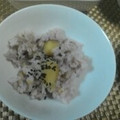 堕天使M's cooksnap of when they made 白だしでおいし～ぃ♪さつまいもごはん☆.