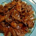 すいちょくさん's cooksnap of when they made 減塩・低たんぱく　【豚丼】.