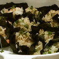 ちゅんちゅんのママ's cooksnap of when they made 握らずふんわり✿花むすび.