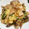 きゃめろん's cooksnap of when they made 簡単！豆苗ときのこの中華風卵炒め.