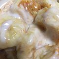 兼駒波's cooksnap of when they made お腹スッキリ！きなこバナナヨーグルト.