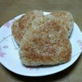 しろくまとゆかりん's cooksnap of when they made 簡単！焼おにぎり.