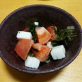 汐大福's cooksnap of when they made トマトとわかめと長芋の柚胡椒サラダ.