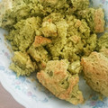 bineger4's cooksnap of when they made HMで簡単＊小松菜とさつまいものケーキ.