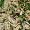 クックLQDS5I☆'s cooksnap of when they made 鶏肉とにんにくの芽のバターしょうゆ炒め.
