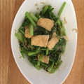 クックJ261GL☆'s cooksnap of when they made 簡単！油揚げとじゃこでかぶの葉炒め.