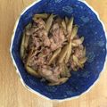 クックJ261GL☆'s cooksnap of when they made 豚肉とサクサクごぼうの甘酢炒め.