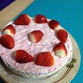 思飯し's cooksnap of when they made 雛祭りにも♪苺マーブルなレアチーズケーキ.