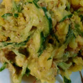 よっちゃんもち★'s cooksnap of when they made きゅうりと胸肉のかぼちゃまよあえ.