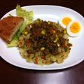 ちゃおっこ☆'s cooksnap of when they made カレーパウダーで作る！ドライカレー.