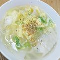 和音モア's cooksnap of when they made 超簡単！ごま油香る餃子スープ.